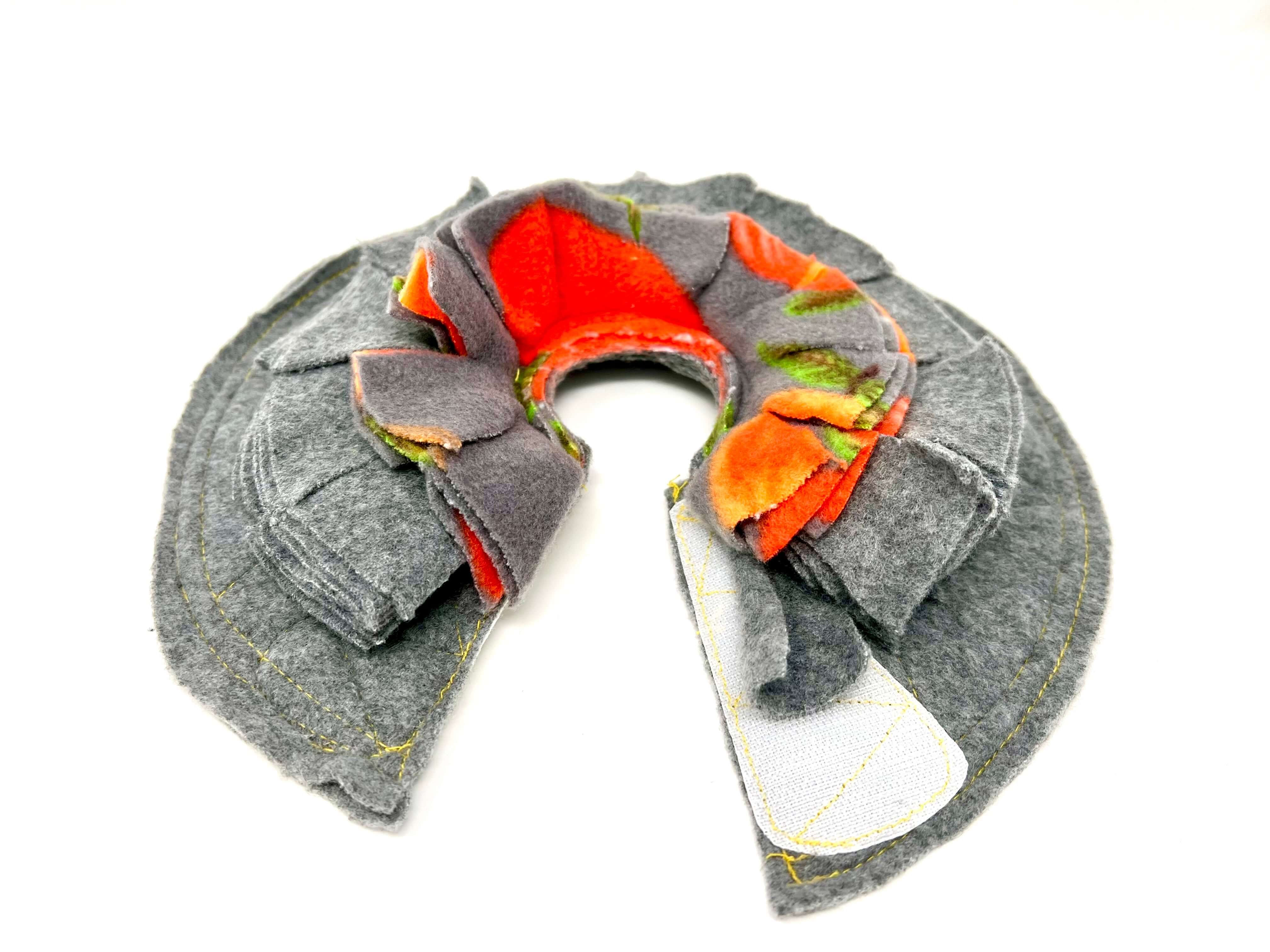 Soft fleece bird cone collar – stiffened design for severe pluckers and self-mutilators