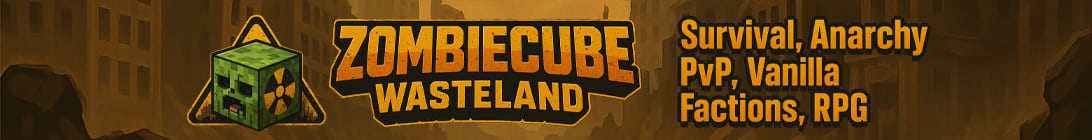 Zombiecube Wasteland Minecraft Server