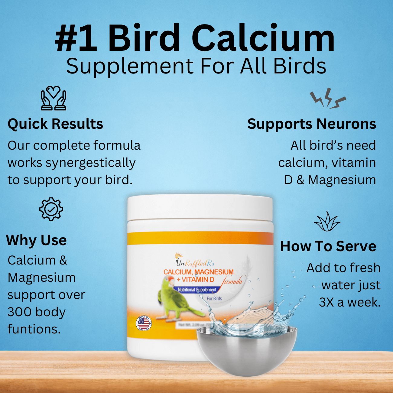 Bird Calcium uses