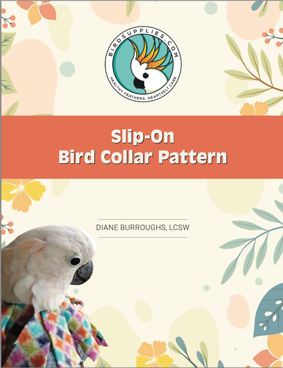 UnRuffledRx slip-on bird cone pattern – mild to moderate plucking prevention